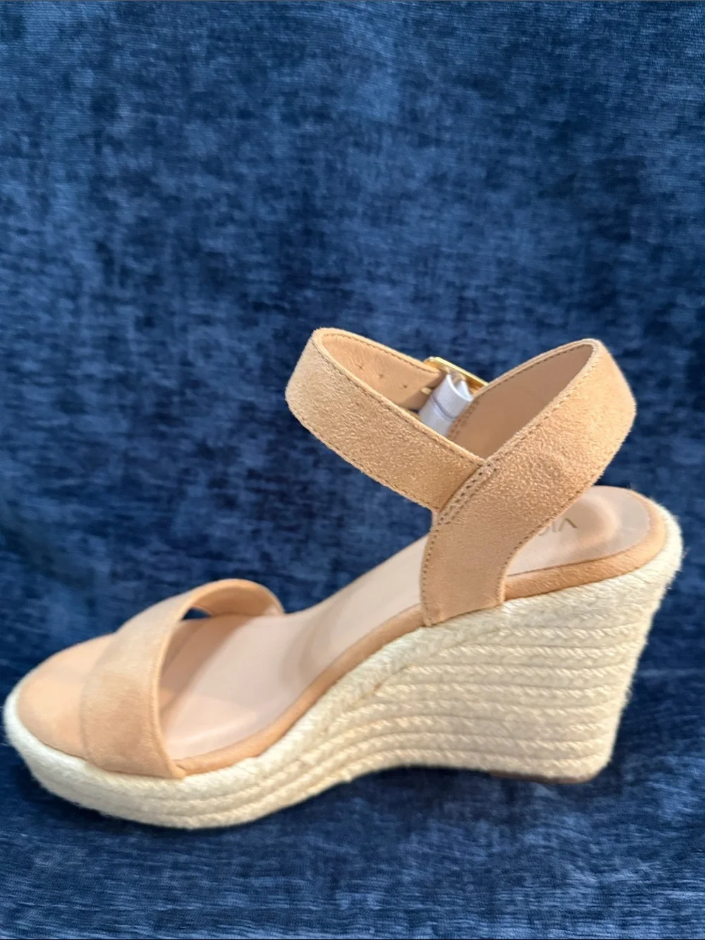 VICKI VICKI Tan Espadrille Platform Wedge Sandals Size 8 Like New